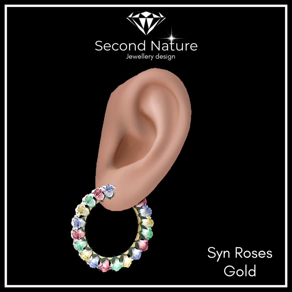 SNJ Syn Roses Earrings MM Group gift