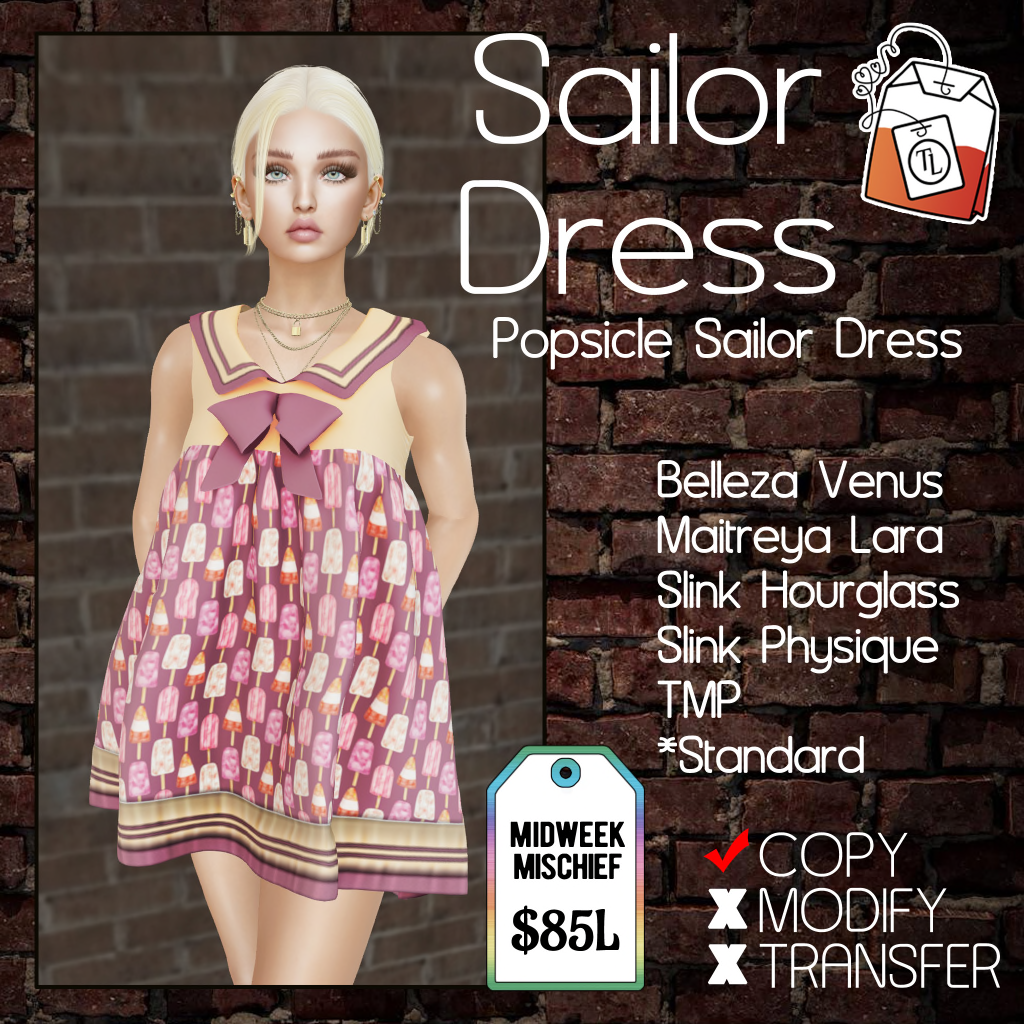 Sailor Dress rigged - single patte