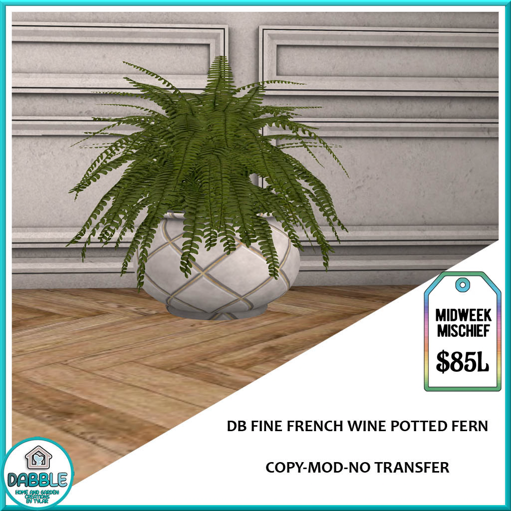 DABBLE FINE FRENCH WINE POTTED FERN ad
