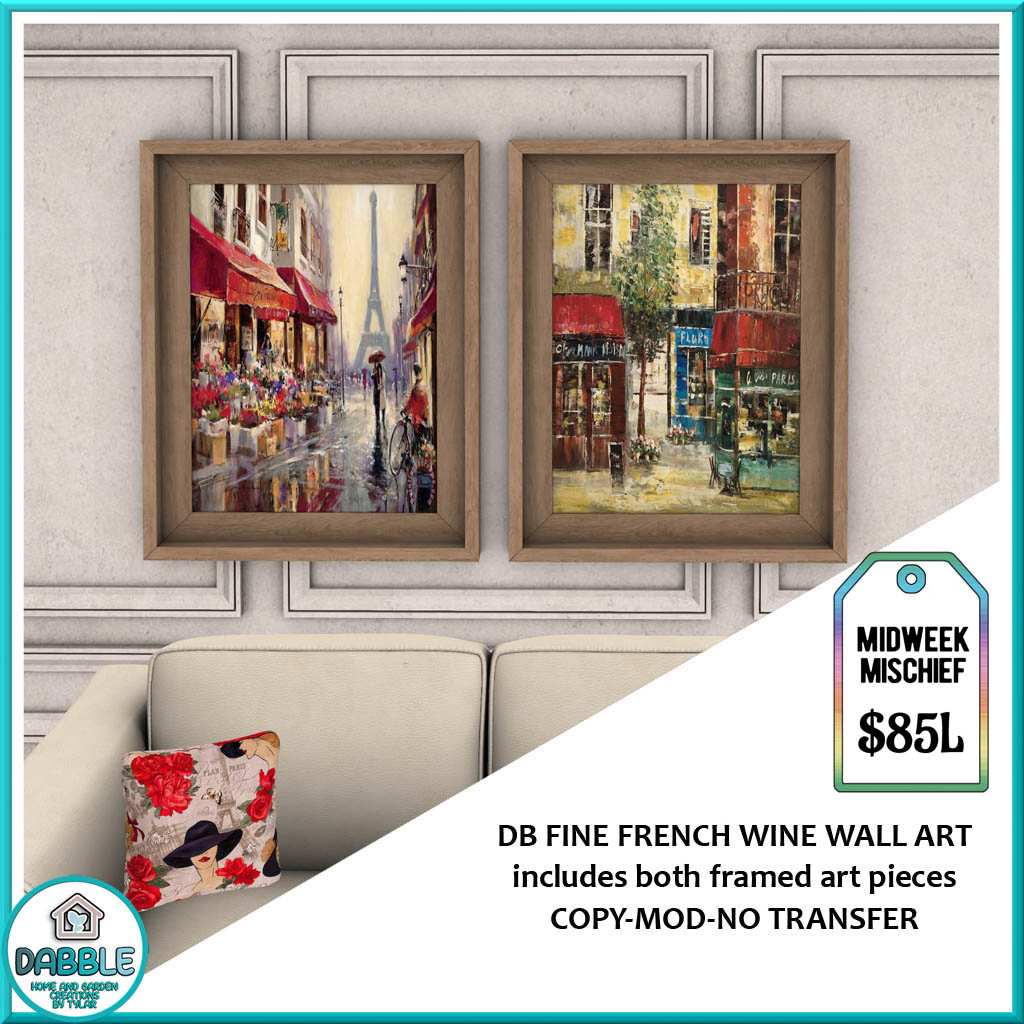 DABBLE FINE FRENCH WINE WALL ART ad