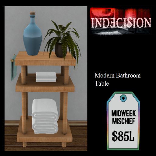 Indesision modern bathroom table