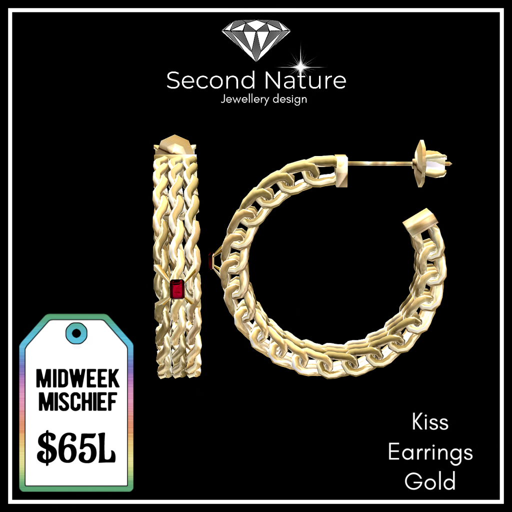 8 SNJ Kiss Earrings gold img (3)