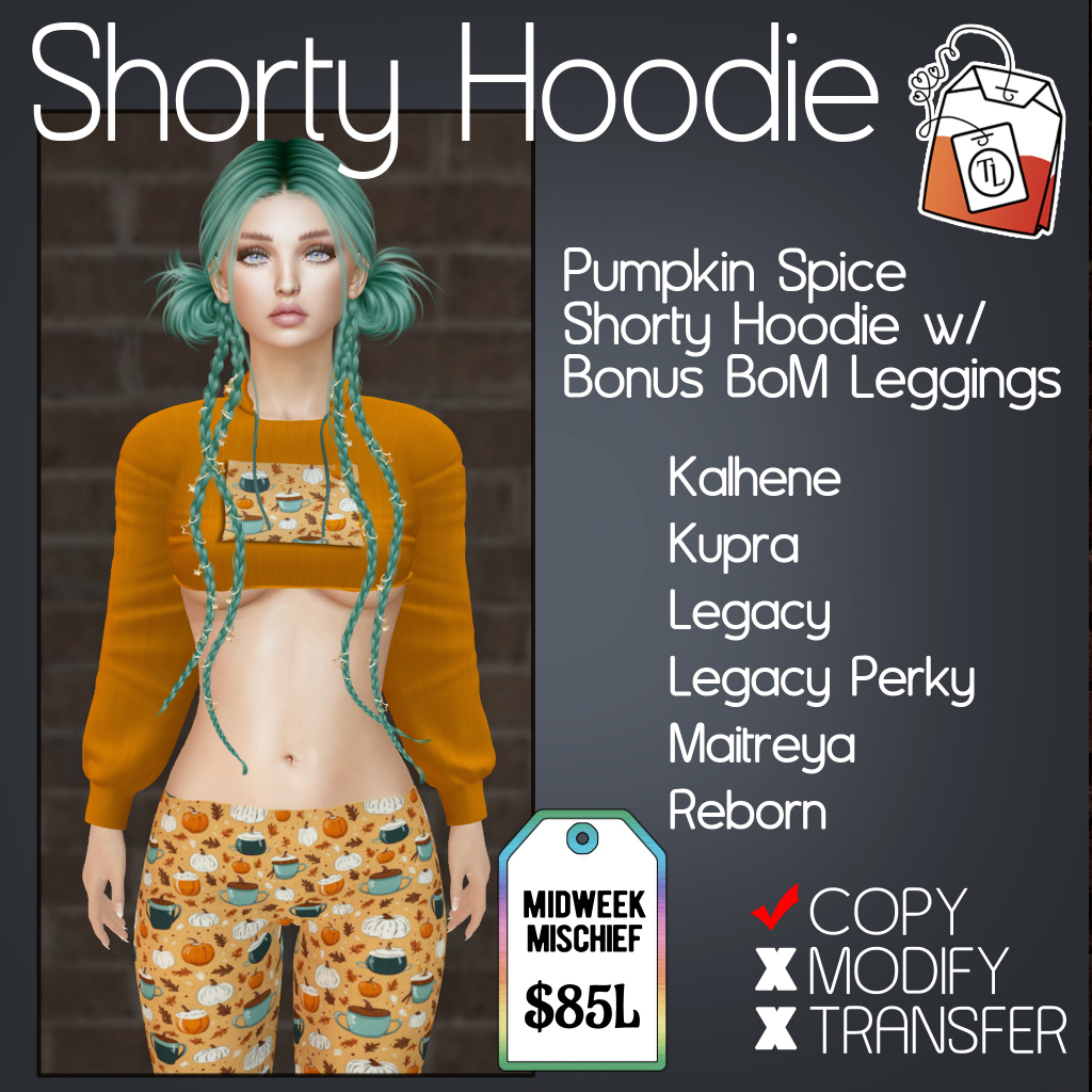 Tea Lane - Pumpkin Spice Shorty Hoodie MM Ad
