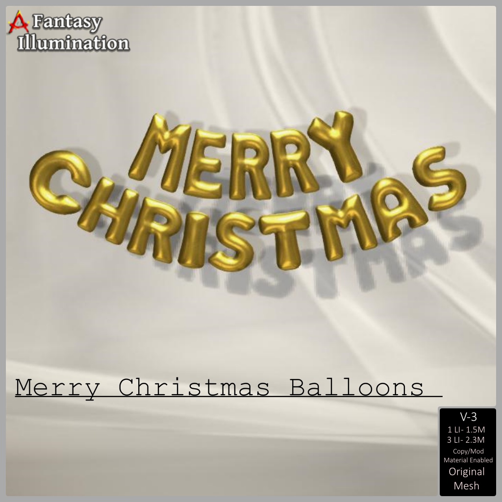 FI - Merry Christmas Balloons v-3 CB