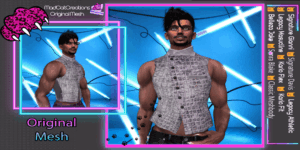 MCC - men - albino croc vest - single PIC