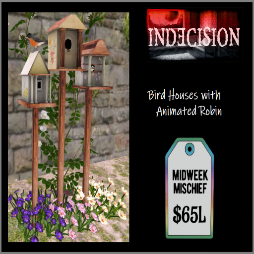 Indecision - bird houses with robin