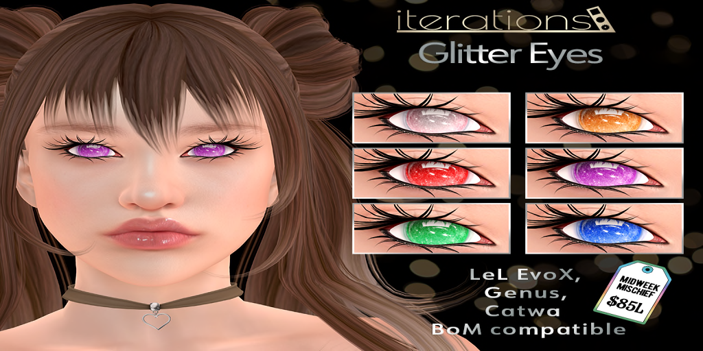 Iterations Glitter eyes MM85L -