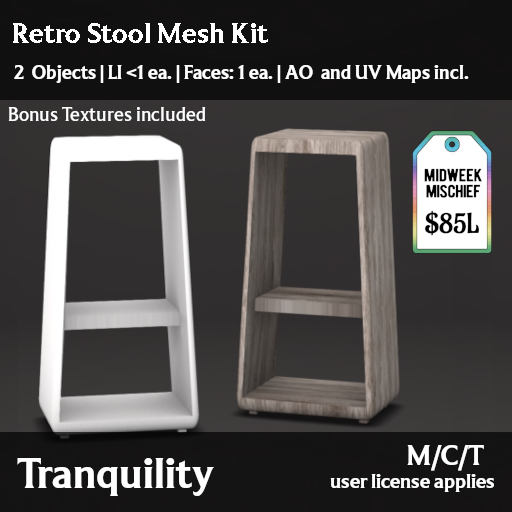 Tranquility - Retro Stool Mesh Kit Ad MM -