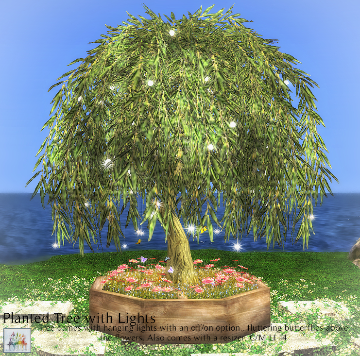 {Amore Creations} - Planted Tree with Lights 99Ls