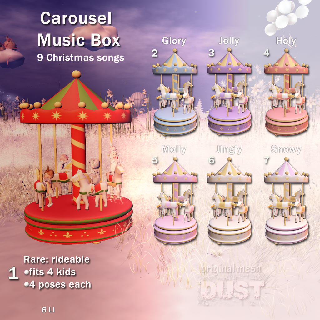 DUST Carousel Music Box MIEPON