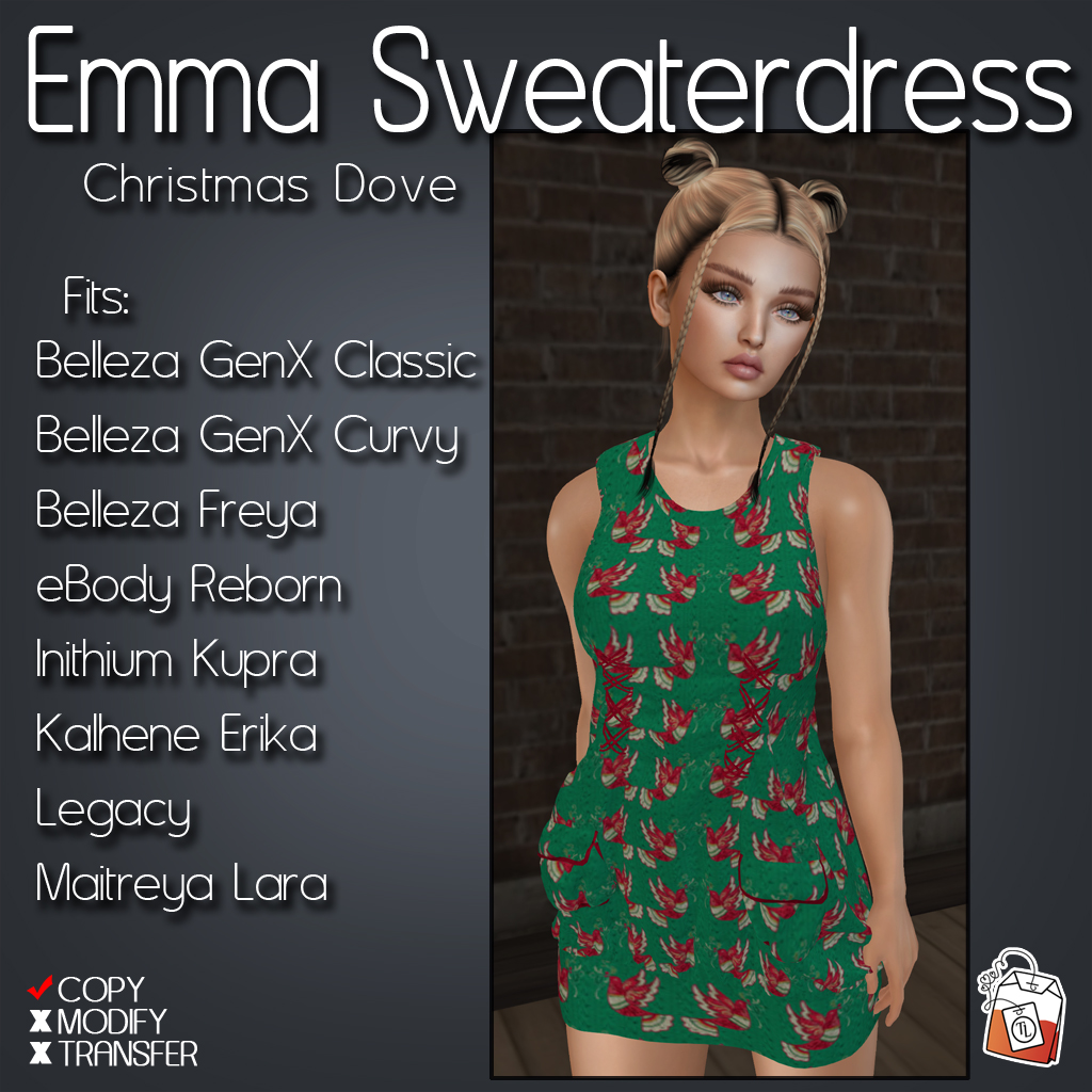 Tea Lane - Christmas Dove Emma Sweaterdress Ad