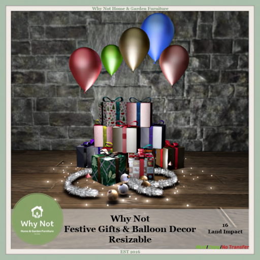 Why Not Festive Gifts _ Balloon Decor-Resizable Ad