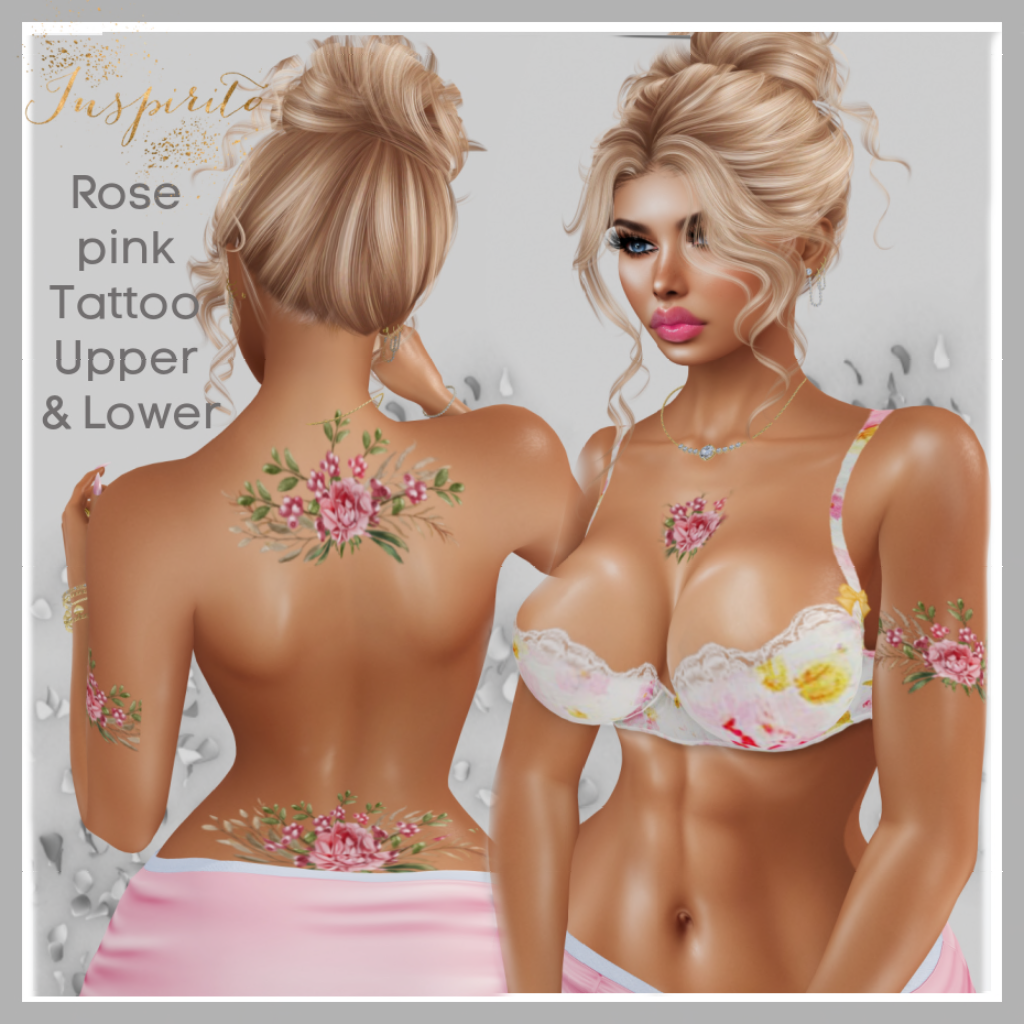 Inspirito - Rose Pink Tattoo img Inspirito - Rose Pink Tattoo img